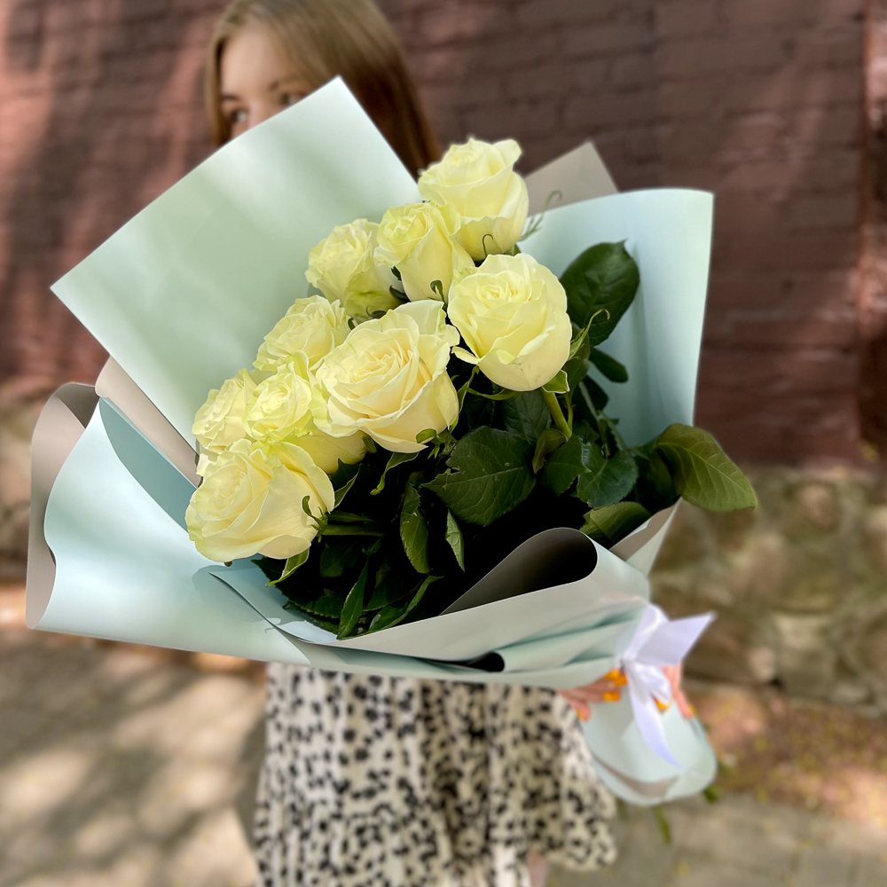 Букет из 9 роз Мондиаль (Эквадор)