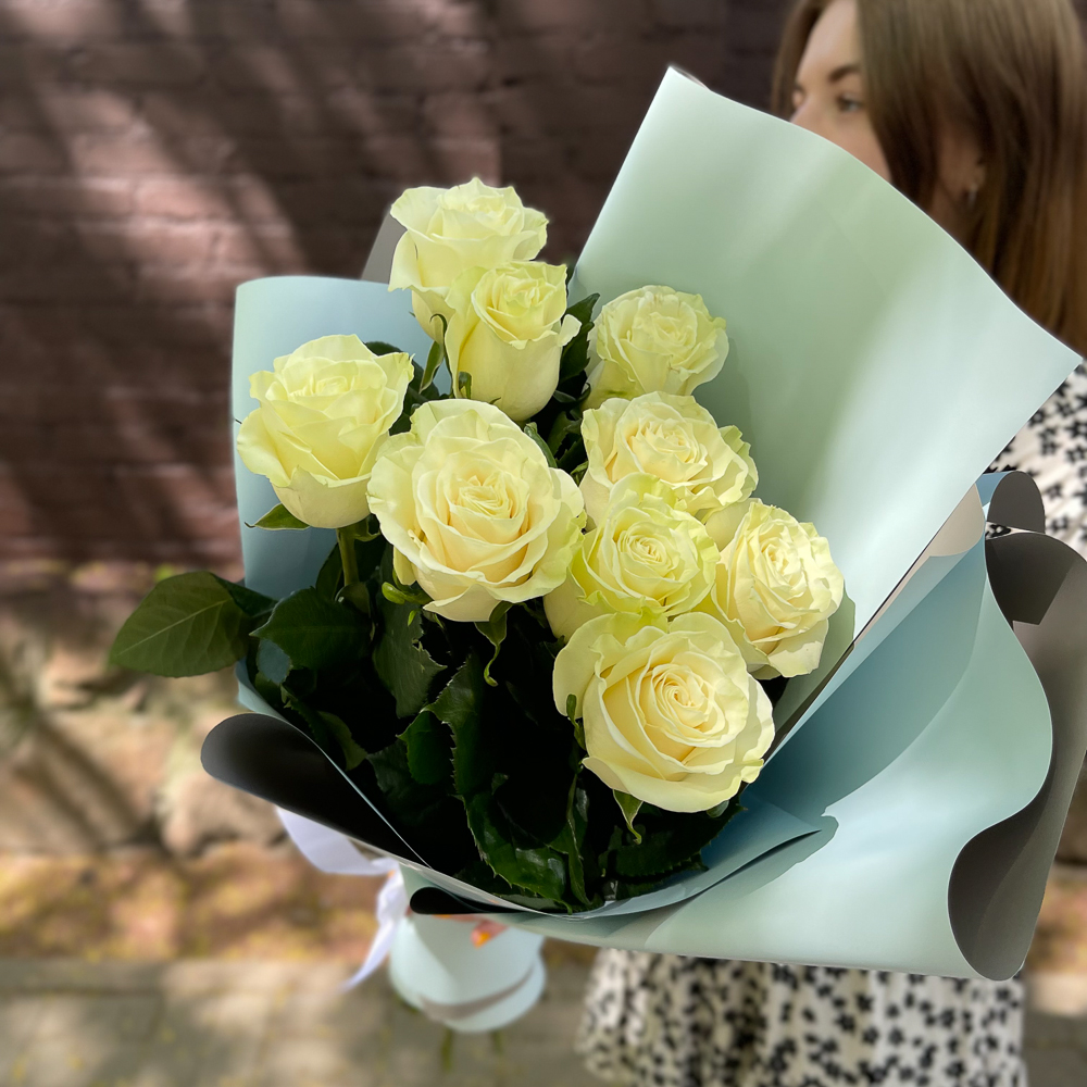 Букет из 9 роз Мондиаль (Эквадор)