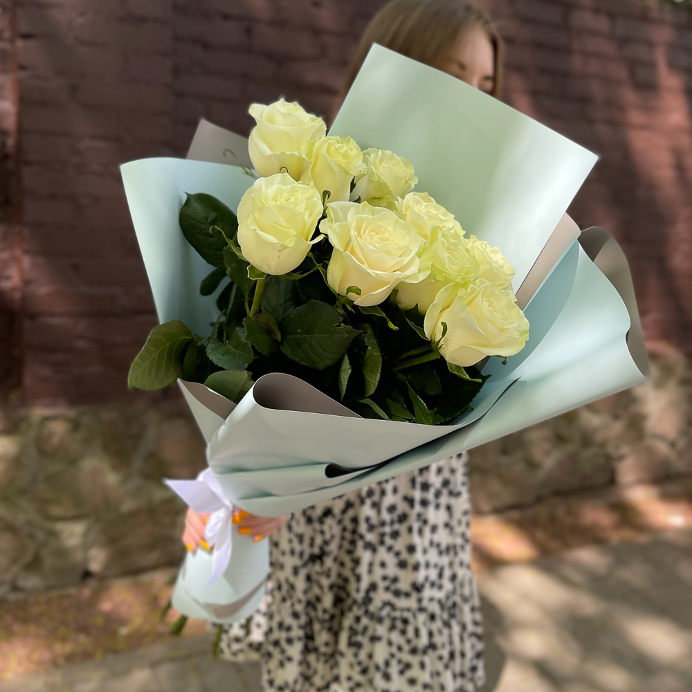 Букет из 9 роз Мондиаль (Эквадор)