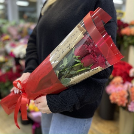 Букет из 9 красных роз