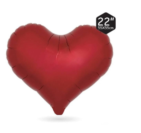 Шар Сердце,цвет Красный