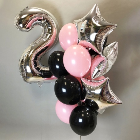 Сет из гелиевых шаров  "Звездочка"