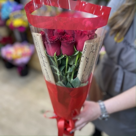 Букет из 9 красных роз