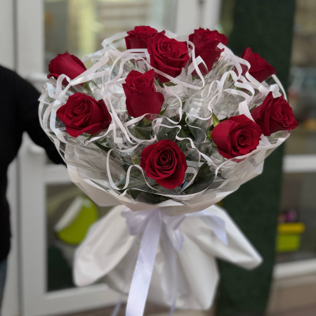Букет из 11 роз "Бригада" 
