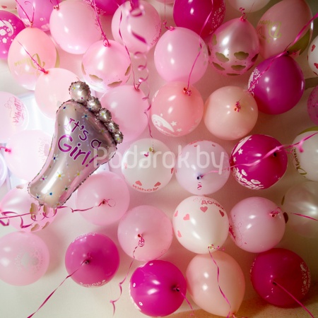 Сет гелиевых шаров "Привет, доченька!"