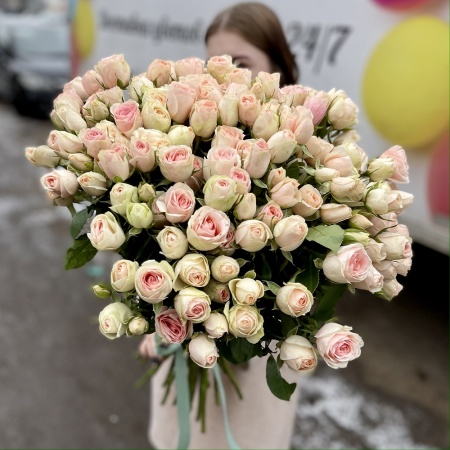 25 кустовых роз "Дансинг Квин"