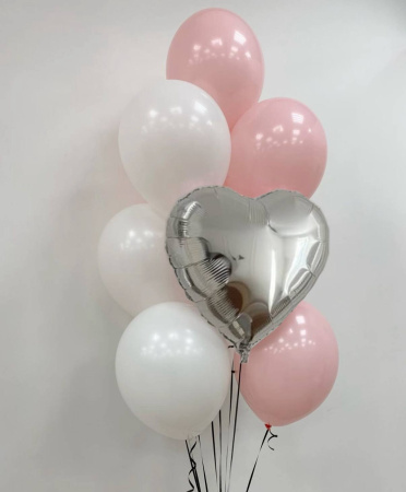 Сет из гелиевых шаров   "Зефирная нежность"