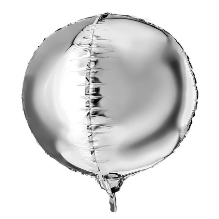 Шар гелиевый Сфера, Серебро