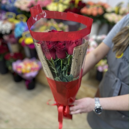 Букет из 9 красных роз