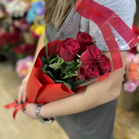 Букет из 5 красных роз